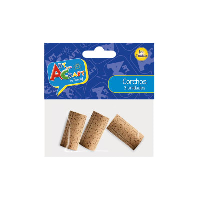 CORCHOS 3 PCS BOLSA C/HEADER ART & CRAF