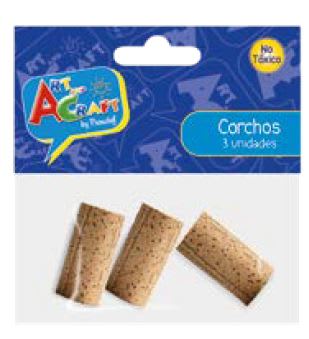 CORCHOS 3 PCS BOLSA C/HEADER ART & CRAF CORCHOS 3 PCS BOLSA C/HEADER ART & CRAF