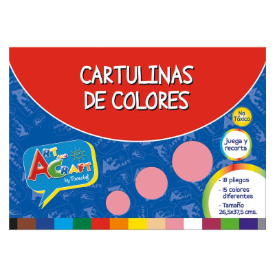 CARPETA C/PAPEL CART. 18 HJS. 20 COLORES 26,5 X 37.5 CMS