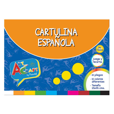 CARPETA C/PAPEL CART.ESPAÑOLA 25X35 CM. 10 HJS