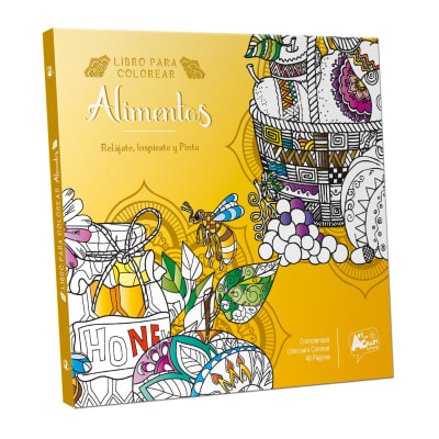 LIBRO P/COLOREAR ALIMENTOS 48 PAG. ART & CRAF