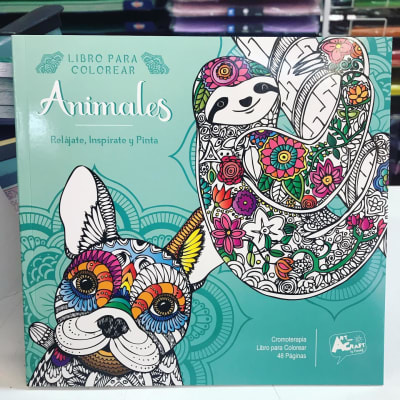 LIBRO P/COLOREAR ANIMALES 48 PAG. ART & CRAF