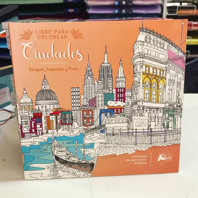 LIBRO P/COLOREAR CIUDADES 48 PAG. ART & CRAF