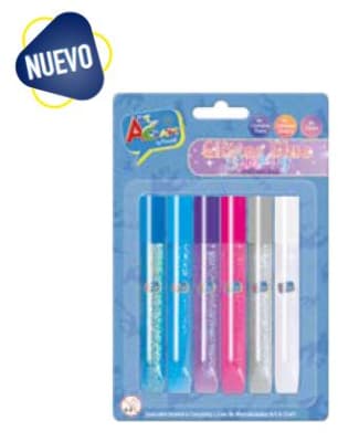 GLITTER GLUE FANTASIA 6 COL 13 ML