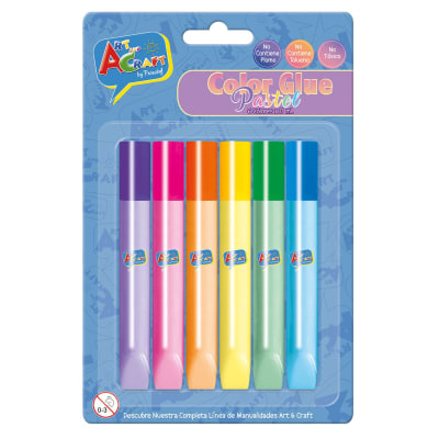 COLOR GLUE COLORES PASTEL 6 COL 13 ML