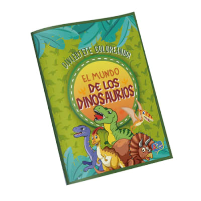 LIBRO P/COLOREAR INFANTIL 64 PAG DINOSAURIOS