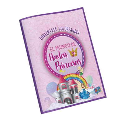 LIBRO P/COLOREAR INFANTIL 64 PAG PRINCESAS Y HADAS