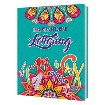 LIBRO P/COLOREAR LETTERING 64 PAG