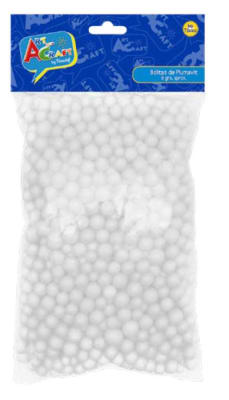 BOLITA DE PLUMAVIT 6MM-8MM-10MM 8 GRS BLANCA ART & CRAF