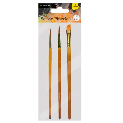 SET PINCELES ARTISTICOS 3 PCS
