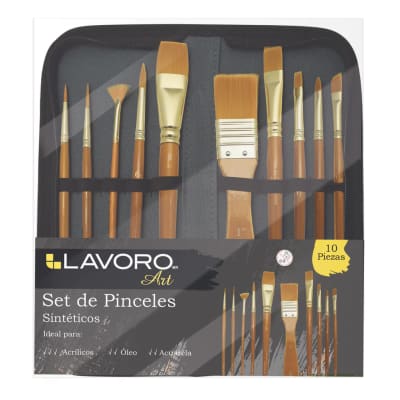 SET 10 PINCELES ARTISTICOS NYLON