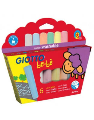 TIZA GIOTTO BEBE JUMBO 06 COL