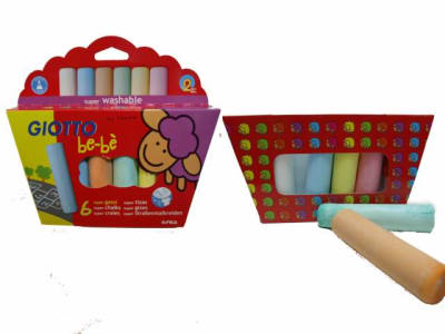 TIZA GIOTTO BEBE JUMBO 06 COL