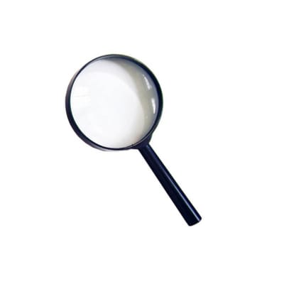 LUPA CRISTAL.DIAM. 7.5 CMS..AUM.7XHAND