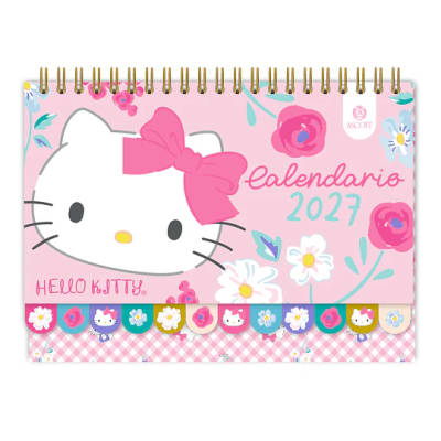 CALENDARIO ESCRITORIO ASCOTT HELLO KITTY 21x12 CM V2027