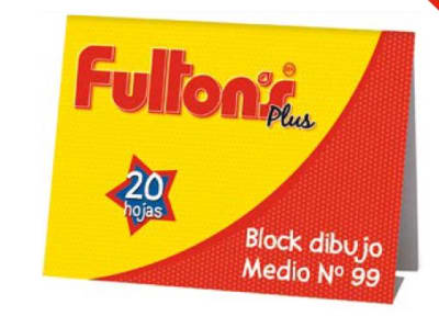 BLOCK DIBUJO MEDIO N°  99 20 HJS. FULTONS