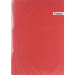 ARCHIVADOR PLASTIFICADO TORRE ROJO C/GUSANO