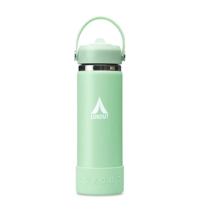 Botella Térmica Bombilla Ancha  591 ml Verde Pastel
