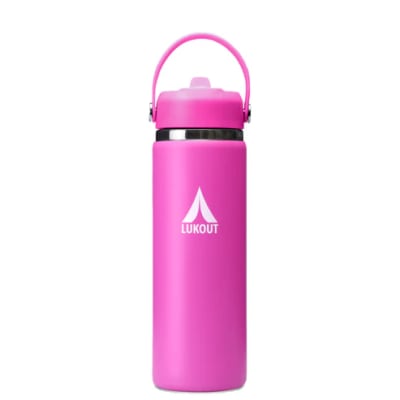 Botella Térmica Bombilla Ancha 591 ml Fucsia