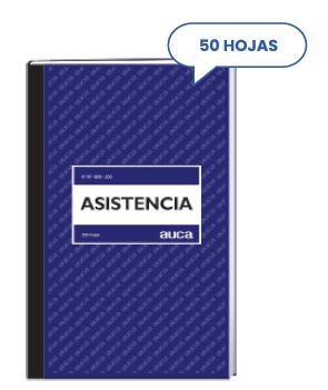 LIBRO ASISTENCIA AUCA 50 HJS