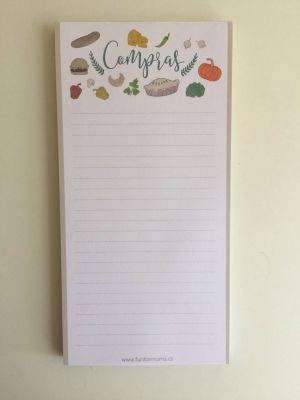 Block Notas Compras 11x26cm Imán 50 hojas