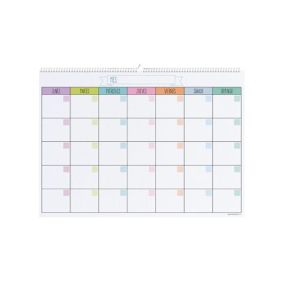 Calendario Pasteles  35x50cm Espiral 12 hojas