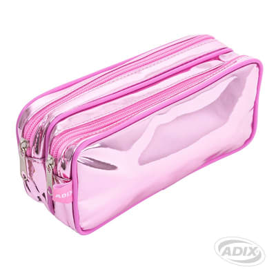 Estuche Escolar Doble Cierre Metalizado (169) ADIX