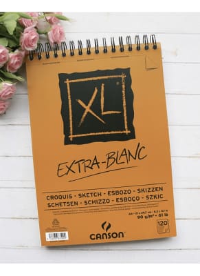 CROQUERA XL EXTRA BLANCO 120S A4 90G