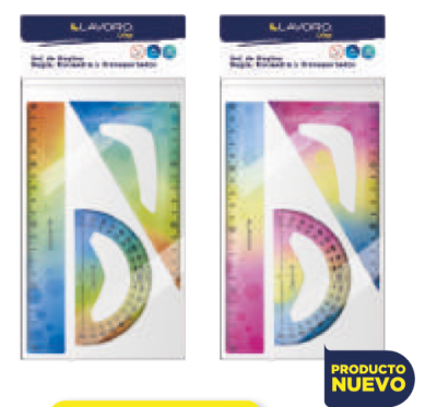 SET DE REGLAS FLEXIBLES 30 CMS 3 PCS LAVORO