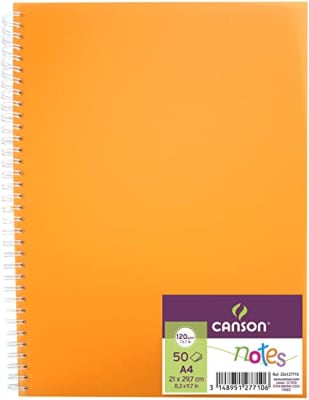 CANSON NOTES 50S A4 120G NARANJA