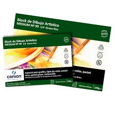 BLOCK DIBUJO CANSON 140 G 1/8 (27x37 CM)