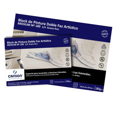 BLOCK PINTURA CANSON 185G 1/8