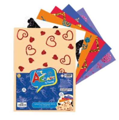 GOMA EVA ESTAMPADA GLITTER 6 PCS 2 MM ART & CRAF