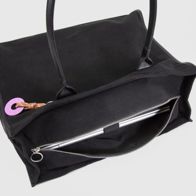 BUBBA TOTE SUEDE BLACK