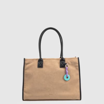 BUBBA TOTE SUEDE BEIGE