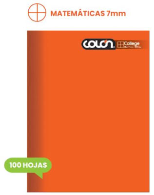 CUADERNO COLLEGE LISO 7M 100H COLON (SURTIDO)