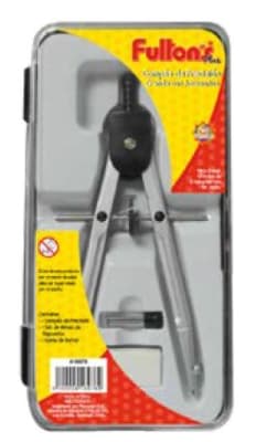 COMPAS DE PRECISION GRANDE CON ACCESORIOS FULTONS