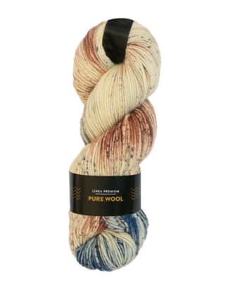 Pure Wool - 500gramos - denimbrown 101