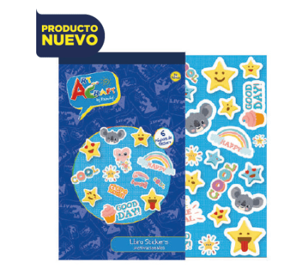 LIBRO STICKERS 6 PAGINAS MOTIVACIONALES