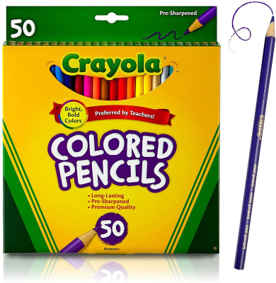 LAPICES DE COLORES CRAYOLA 50 UNI./COL