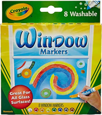 MARCADORES WINDOW LAVABLES 8 UNIDADES CRAYOLA