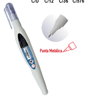 CORRECTOR LIQ T/LAPIZ PUNTA METAL 7ML LAVORO