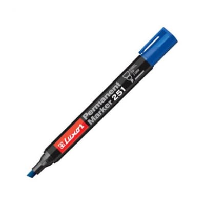 MARCADOR PERM.P.BISELADA 251(241) AZUL LUXOR