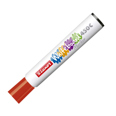MARCADOR P/PIZARRA BORRABLE 450C LUXOR ROJO