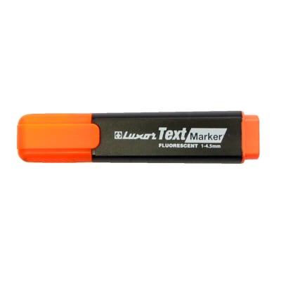 DESTACADOR TEX MARKER LUXOR NARANJA