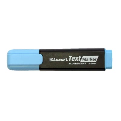DESTACADOR TEX MARKER LUXOR CELESTE