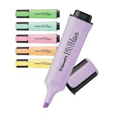 SET DESTACADOR PASTEL LUXOR 6 COLORES