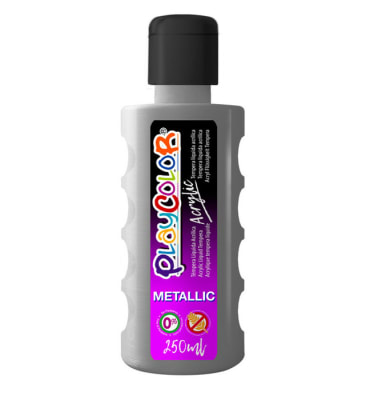 PINTURA ACRILICA 250ml PLATEADO PLAYCOLOR