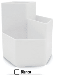 ORGANIZADOR 3 DIV HEXAG.PLÁS.BLANCO