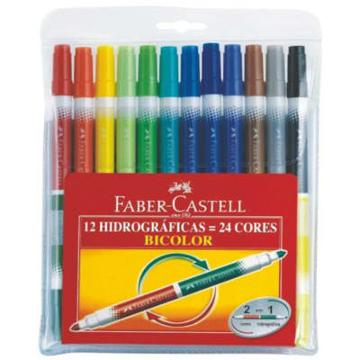 Marcador bicolor 12x24 colores